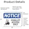 Signmission Forklift Access Only Sign With Symbol, 5 in W x Rectangle, Vinyl Decal OS-2PACK-NS-D-35-L-12887 - alternate 2